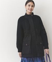 ニット切替コート