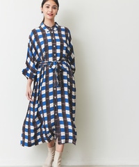 チェックワンピース