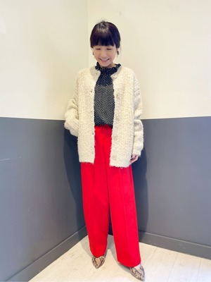 ドットブラウス