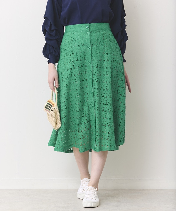 レースフレアスカート