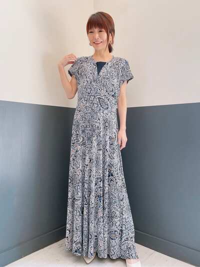 ペイズリーワンピース