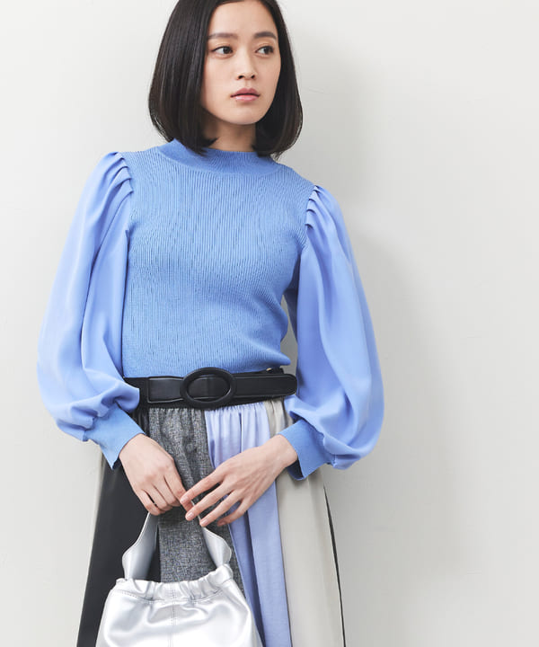 袖切り替えトップス