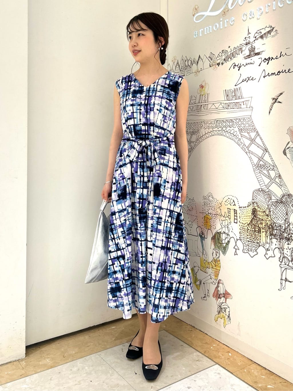 チェックワンピース