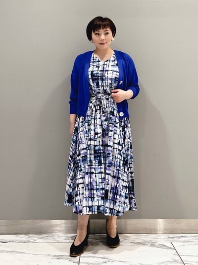 チェックワンピース