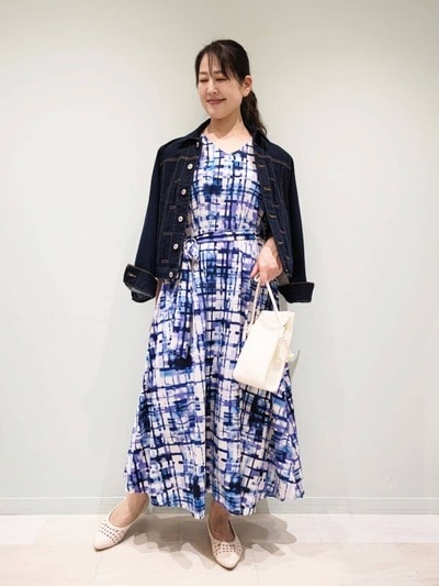 チェックワンピース