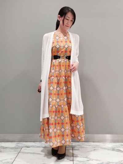 メッシュロングカーディガン