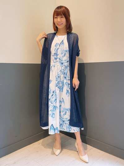 メッシュロングカーディガン