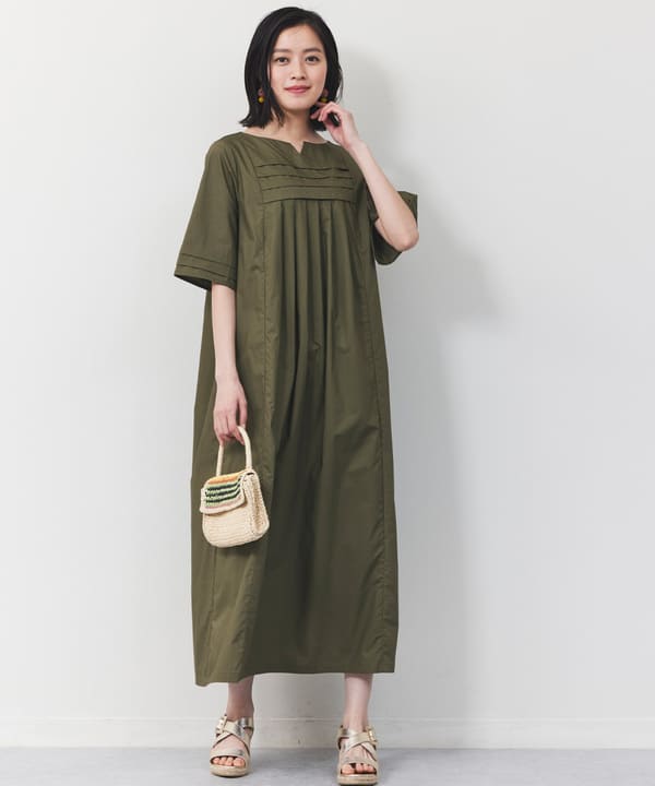 タックデザインAラインワンピース