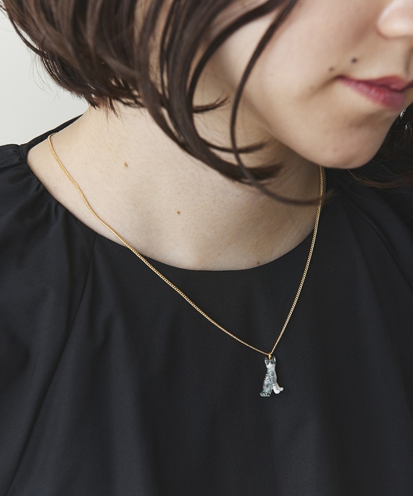 猫モチーフネックレス