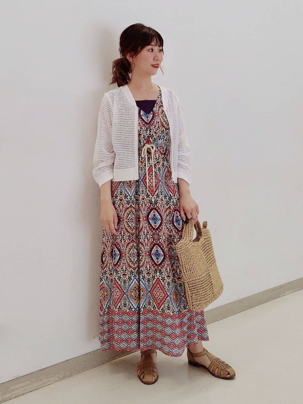 アラベスクパネルワンピース