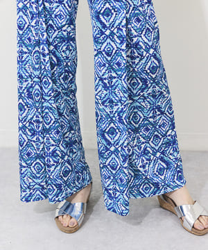 トライバル柄ジャージパンツ