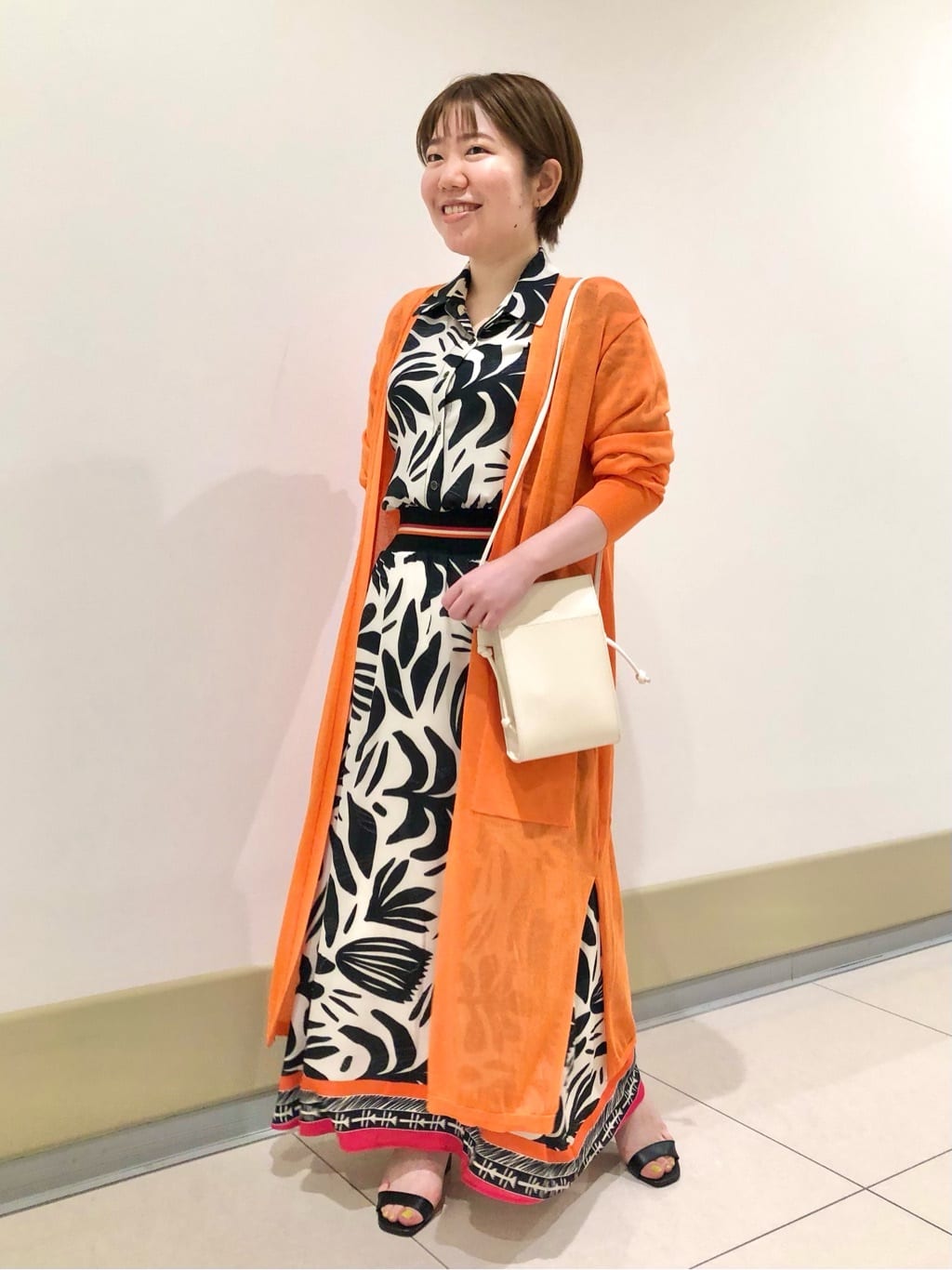 パネルプリントワンピース