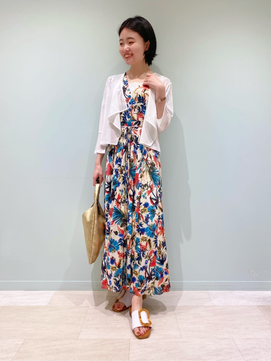 ボタニカルジャージワンピース