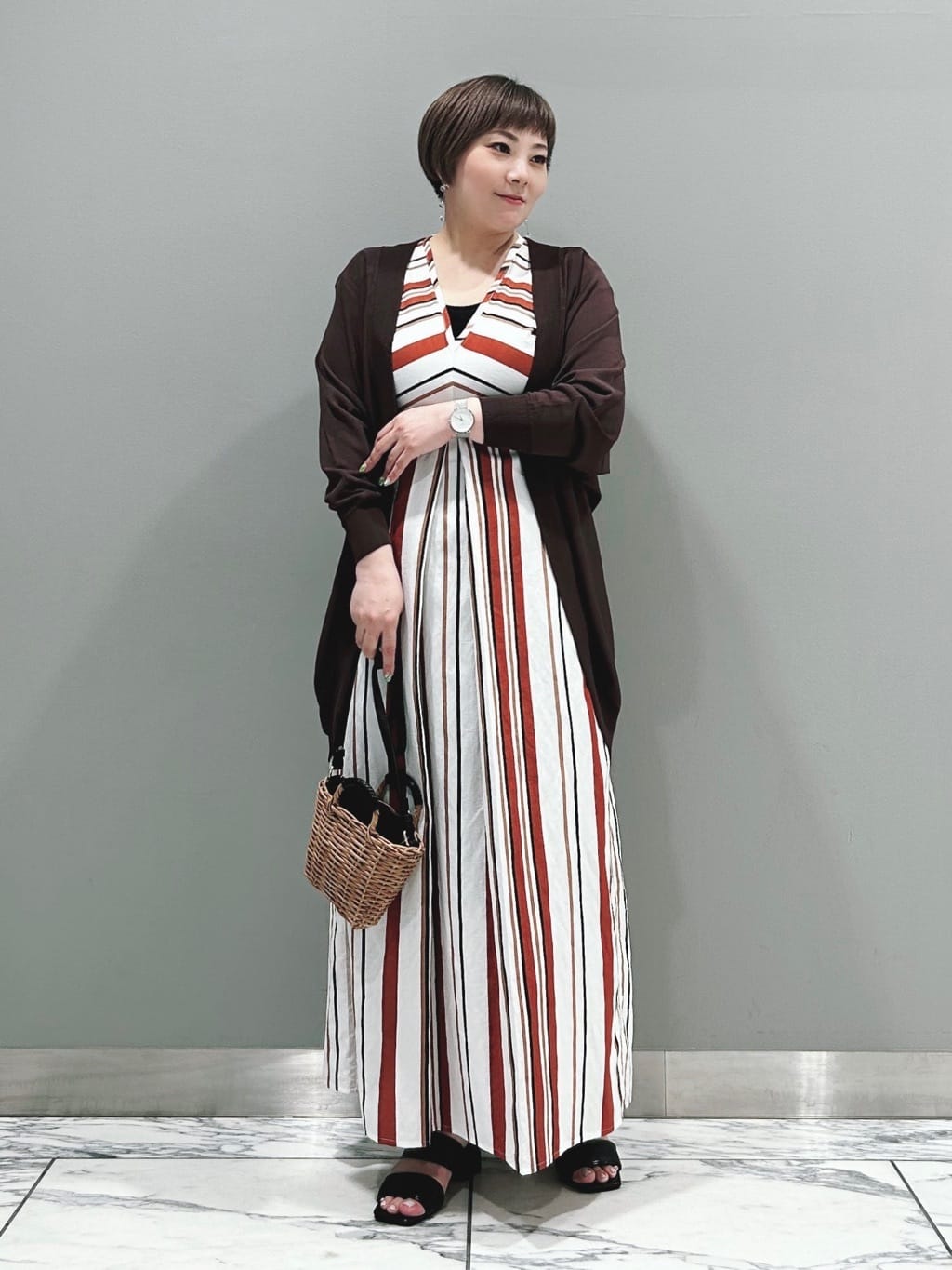 ドルマンスリーブカーディガン