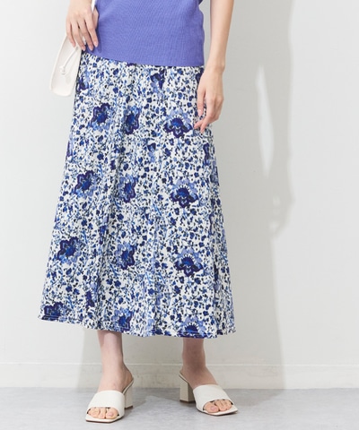 ぼかしフラワースカート