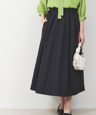 タックギャザーロングスカート