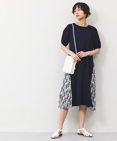 サイドプリーツワンピース