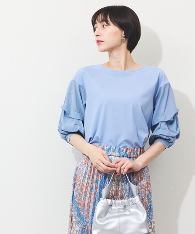 バルーン袖トップス