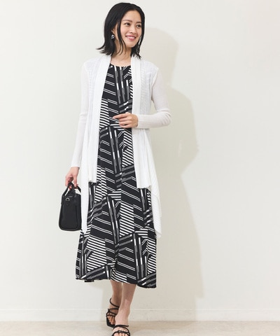 リブロングカーディガン