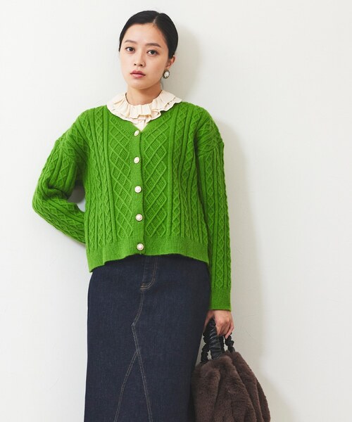 コンパクトニットカーディガン