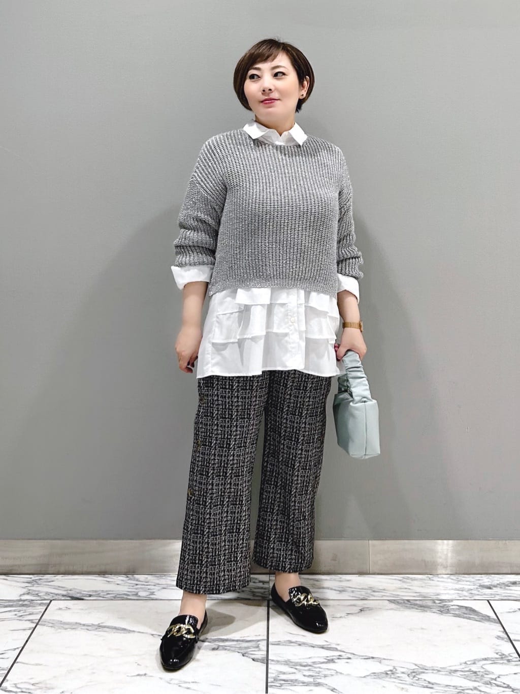 ジャカードワイドパンツ