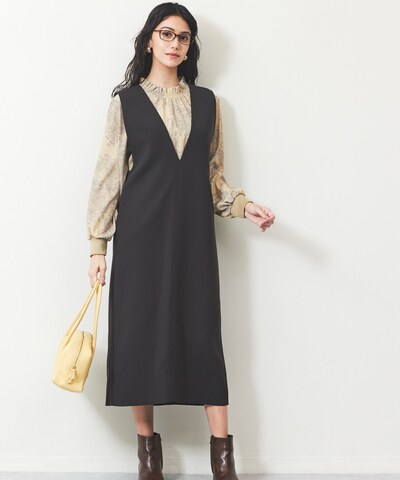 バックベルトジャンパースカート