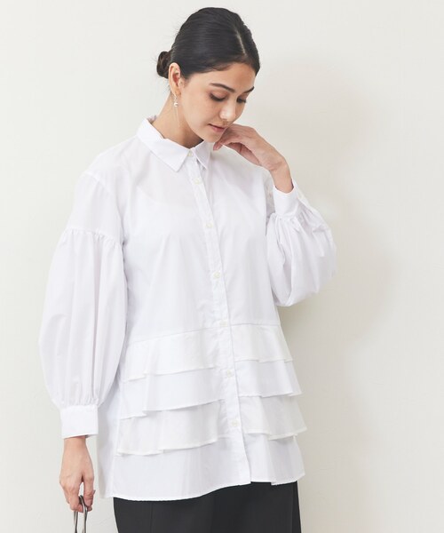 ティアードロングシャツ