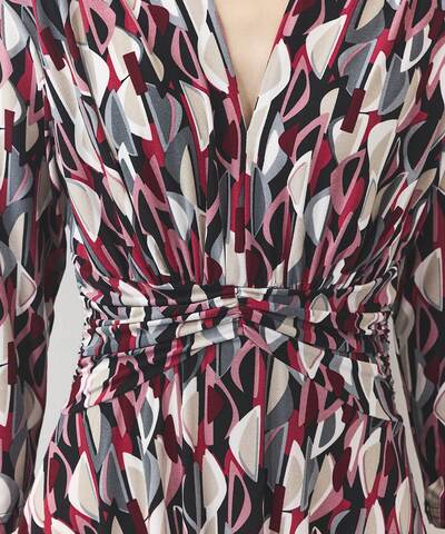 幾何学柄ジャージワンピース