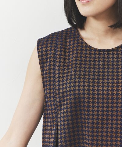 千鳥ジャカードワンピース