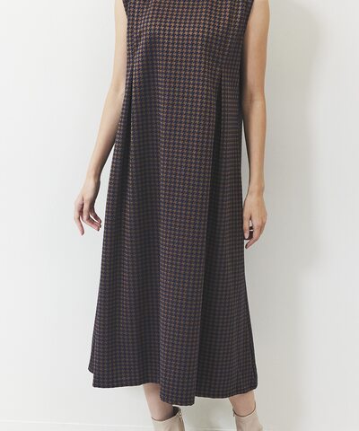 千鳥ジャカードワンピース