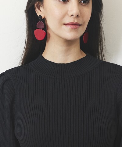 パネルボーダーニットワンピース