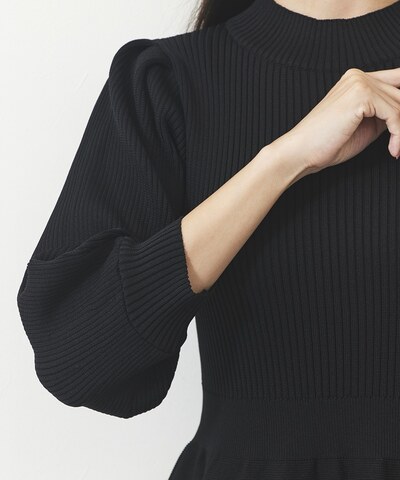 パネルボーダーニットワンピース