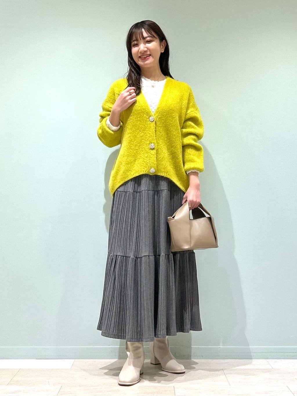 プリーツティア―ドスカート