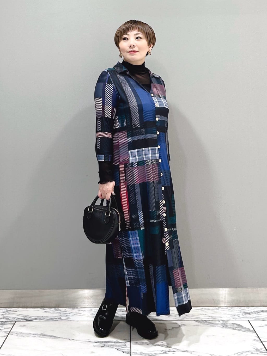 ランダムチェックワンピース