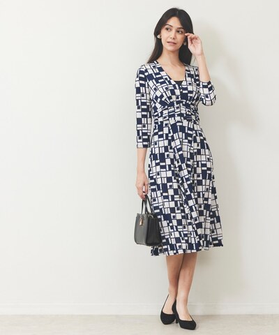 ジオプリントジャージワンピース