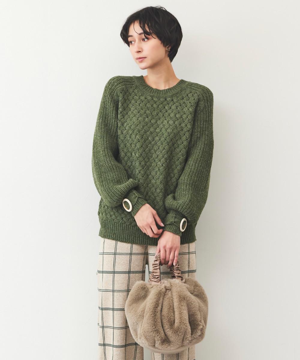 変わり編みニット