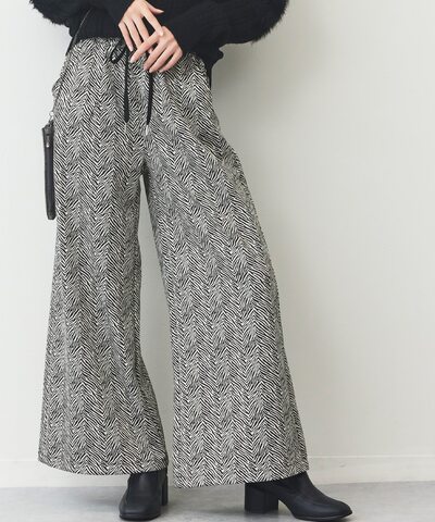 ゼブラジャカードパンツ
