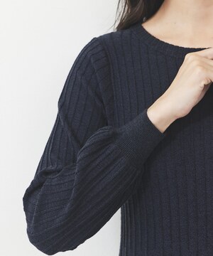 Aラインニットワンピース