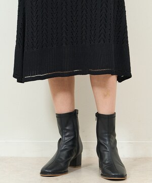 透かし編みニットワンピース