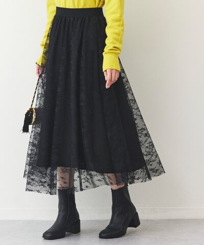 レースフレアスカート