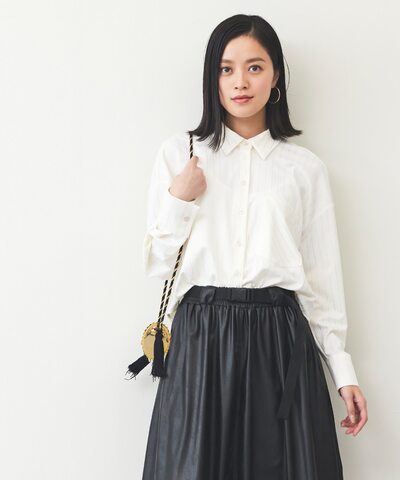 ゴールドストライプシャツ