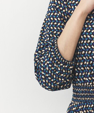 シャーリングハイネックワンピース