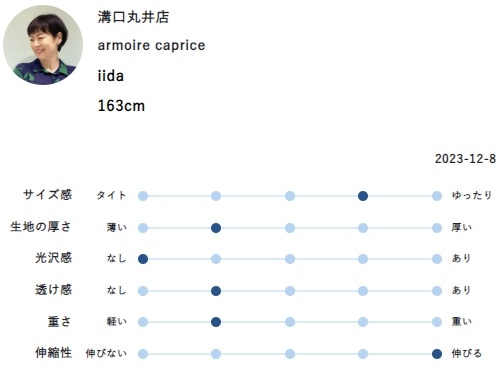 Aラインニットワンピース