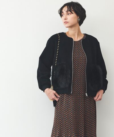 ファーポケットブルゾン