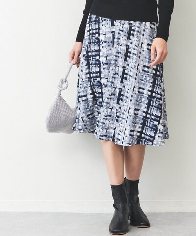 ぼかしチェックスカート