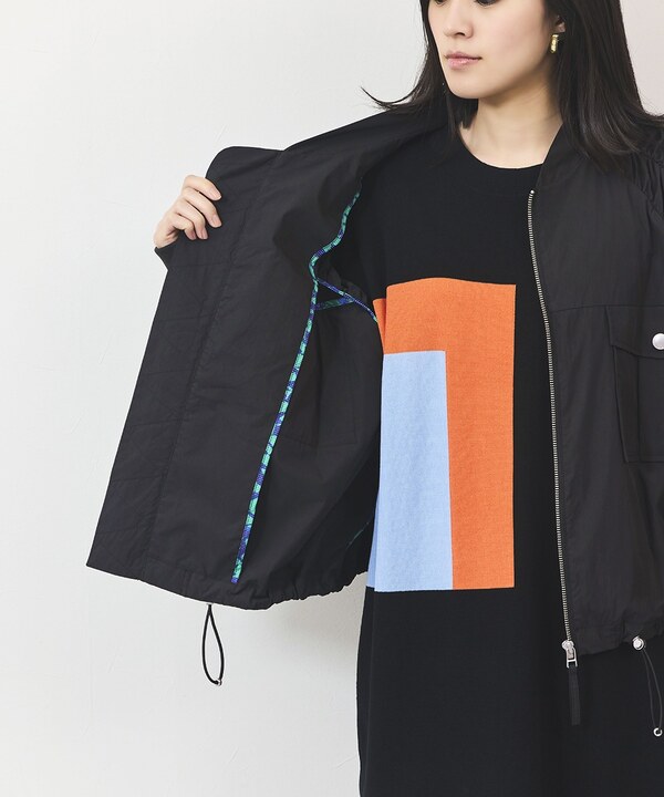 ギャザースリーブブルゾン