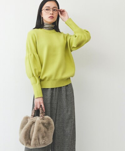 バルーン袖ニット