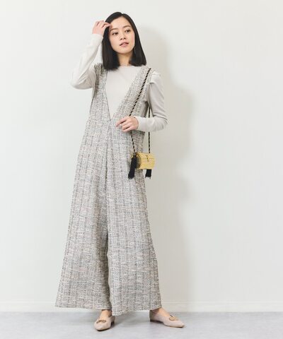 ツイードタッチコンビネゾン