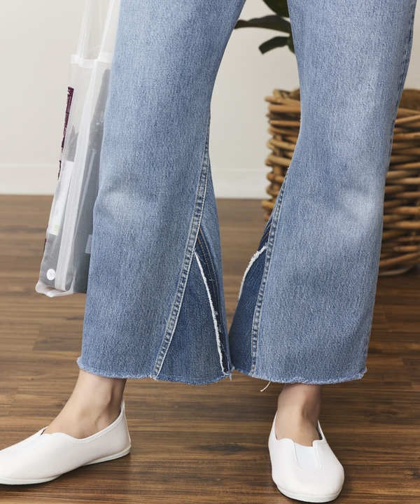 クロップドブーツカットジーンズ