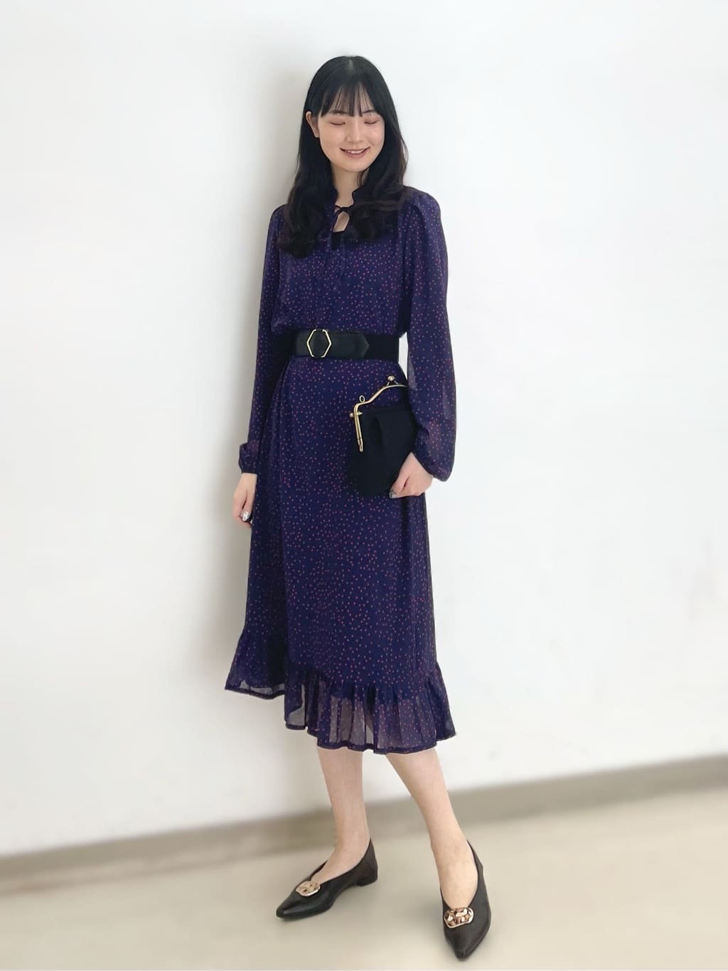 プチドットAラインワンピース